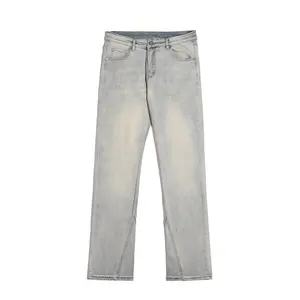 Xiaoxin Jeans Denim Vintage Biru Grosir Pabrik Pakaian Jeans Biker Anak Laki-laki Muda Jalanan Massal