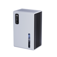 Déshumidificateur domestique alimenté par USB de 300 ml avec réservoir de grande capacité de 2 L, déshumidificateur portable pour chambres à coucher, source d'alimentation de type C