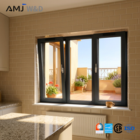 Ventana Abatible y Giratoria de Doble Acristalamiento, de Aleación de Aluminio, Estilo Europeo, para Renovación, Precio de Fábrica