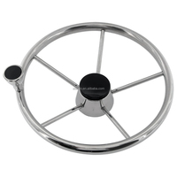 Accessoires de quincaillerie marine de haute qualité au design moderne, volant de bateau en acier inoxydable robuste pour bateau