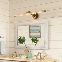 Lampe murale LED moderne en aluminium de style européen et américain pour armoire à miroir, salle de bain, bureau, chambre à coucher, coiffeuse - Vente en gros usine