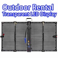 Eagerled 3D publicité verre fenêtre HD location extérieure transparent led panneau rideau mur film écran affichage pour magasins de détail