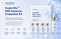 Système de mélange frais biphasé, Poudre d'exosomes lyophilisés, Coffret de soins cutanés, Marque privée, Sérum réparateur, Post-procédure microneedling, ODM