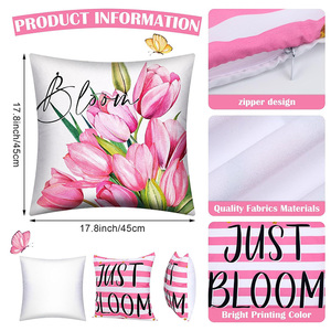 Housse de coussin pour la fête des mères, girafe, fleurs, <span class=keywords><strong>amour</strong></span>, <span class=keywords><strong>citation</strong></span> inspirante, lettrage, housse de coussin pour cadeaux de maman - Product Image 5