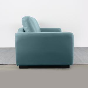 Sofá Seccional de cuero minimalista nórdico moderno, muebles de fábrica personalizables para sala de estar - Product Image 3