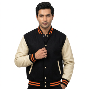 Nouvelle Arrivée 2025 – Blouson Teddy Personnalisé avec Logo pour Homme – Broderie sur Toile de Haute Qualité – Nouvelle Tendance – Vente en Gros – Conception OEM Décontractée - Product Image 1