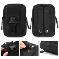 Pochette tactique Molle EDC pour homme, sacoche de ceinture, étui Molle pour téléphone, organiseur d'outils et de gadgets, pochette avec étui pour téléphone portable