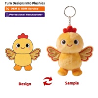minimale de commande prix d'usine délai de livraison rapide cadeaux promotionnels porte-clés en peluche personnalisé