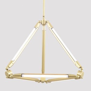 Lustre géométrique à LED E27, suspension à tête unique pour restaurant, chambre, villa, décoration moderne et artistique - Product Image 4