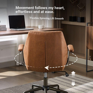 Contemporary Ergonomic Adjustable Computer <strong>Chair</strong> Swivel <strong>Study</strong> <strong>Chair</strong> with Stainless Steel Frame for Long-Term Comfort - Product Image 5