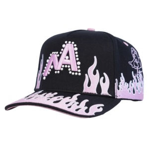Casquette de baseball TCAP Chine à 5 panneaux en acrylique et laine avec broderie personnalisée et perles - Product Image 2