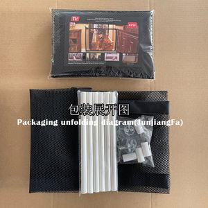 JunjiangFa pagar tangga kain dapat ditarik untuk keamanan bayi pagar untuk hewan peliharaan dan anak-anak pelindung pintu untuk anjing dan Bebes - Product Image 5