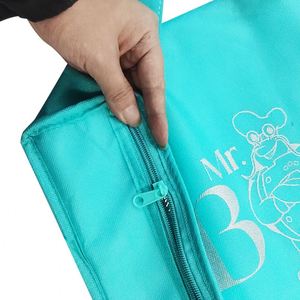 Sac isotherme plat en non-tissé souple, réutilisable, pour la restauration à emporter, avec logo - Product Image 4