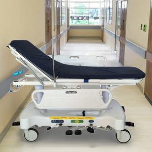 Width-Adaptive Commercial Durable Multi-Function <strong>Transfer</strong> <strong>Trolley</strong> with Hydraulic Lift &amp; Collapsible Guardrails - Product Image 4