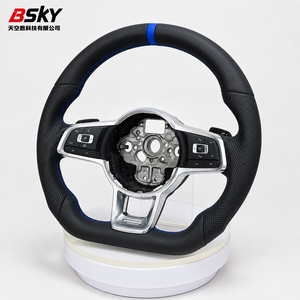 Convient au volant <span class=keywords><strong>sport</strong></span> en cuir de haute qualité de Volkswagen CC Magotan Golf 6 7 MK7 MK6 Lavida Passat GTI Tiguan - Product Image 6