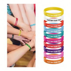 Bracelet en silicone personnalisé arc-en-ciel pour la fierté LGBTQ+, événements caritatifs, sensibilisation, soutien, commandes en gros pour adultes - Product Image 2