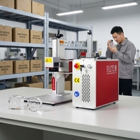 Nouvelle machine de marquage laser UV JPT 5W à refroidissement par air, haute précision, portable, pour gravure interne 3D de blocs de verre et de billes en cristal