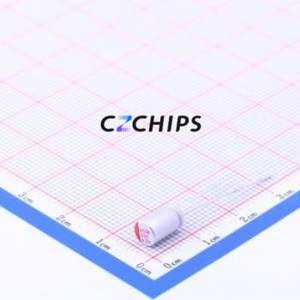 Condensador Sólido HS0J337M0508PC, Componente de Orificio Pasante (THT), D5xL8mm 330uF 20% 6.3V 2mm - Product Image 1