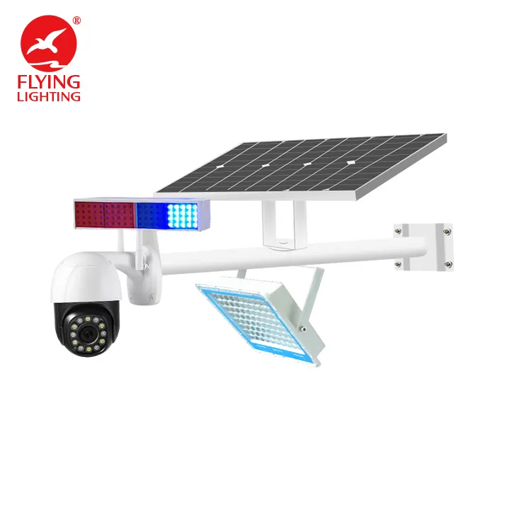 Luz de inundación Solar LED OEM, cámara ip CCTV Wifi 4G, farola