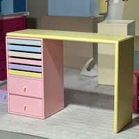 Table de maquillage et coiffeuse intégrée Yicheng Beauty Cream Style, bureau multifonctionnel pour chambre à coucher et mobilier de maison