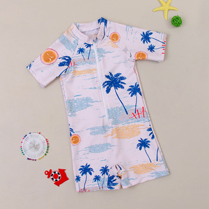 Summer Newborn Infant Baby Boys Swimsuit One-Piece Zipper Cartoon Fish Print Kids Boy Sunsuit Swimwear Beachwear Bathing Suit - Product Image 6