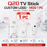 Q20 H618 Stick Android 12 2GB 16GB 4K Double WIFI6 BT 5.0 Lecteur TV Compact Lemon GTV ATV AOSP OEM ODM Logo Personnalisé 1 pièce MOQ DIY