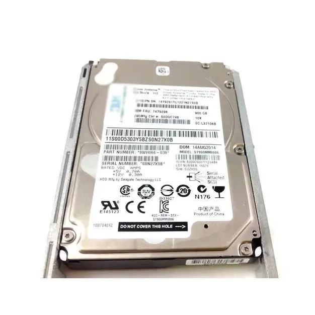 00AR326 toptan kutu IBX 900GB 3.5 inç 10K 6Gb SAS HDD HDD V7000 G2