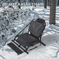 Chaise de kayak légère en aluminium de luxe pour 1 personne avec cadre pour la pêche