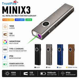 TrustFire MINIX3 <span class=keywords><strong>Torcia</strong></span> LED Tascabile da 1050 Lumen, Luce Portachiavi EDC Magnetica per Campeggio - Product Image 1