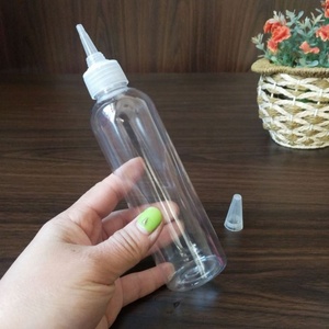 Hot Sale 1oz 2oz 100ml 4oz 200ml 8oz 500ml Plastic PET Pointed Hair Oil Nozzle Clear <b>Squeeze</b> <b>Bottles</b> With Twist Caps - Product Image 5