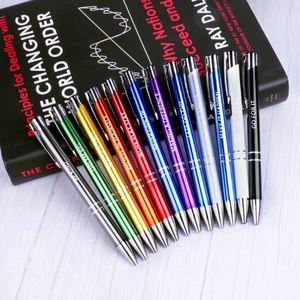 Stylo bille en métal aluminium de luxe personnalisé avec logo, haute qualité, très demandé - Product Image 1
