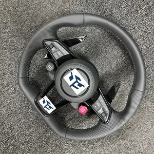 <span class=keywords><strong>Volant</strong></span> en carbone semi-Alcantara S-Line avec bouton de démarrage pour Audi Q8 SQ8 A3 A4 B9 A5 B8 A6 C7 A7 S3 S4 RS3 RS5 RS7 <span class=keywords><strong>RS6</strong></span> C8 - Product Image 1