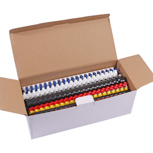 Foska 6-51Mm Vòng Và Hình Bầu Dục Cuốn Sách Ràng Buộc Lược PVC Lược Nhựa Ràng Buộc Vòng Chất Kết Dính Với 20-450 Sheets Công Suất - Product Image 6