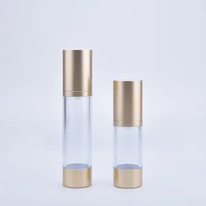 15ml 30ml 50ml frosted twist airless cosmetic cream serum pump bottle