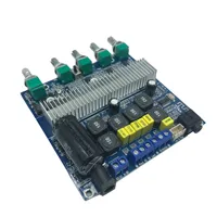 Carte amplificateur de caisson de basses TPA3116 personnalisée 2.1 canaux haute puissance BT 4.2 carte amplificateur Audio DC12V-24V 2*50W + 100W