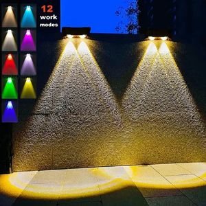 Lampu Dinding Luar Ruangan Tenaga Surya, Lampu Sorot Balkon Halaman Ambient Tahan Air Lampu Dinding Eksterior Lampu Jalan - Product Image 5