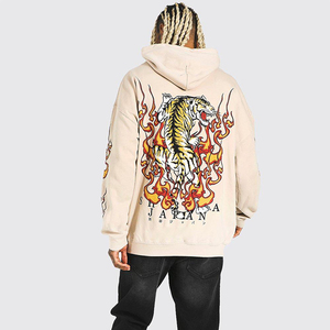 Nouveau Hoodie d'Hiver Long et Ample en Coton 100% avec Épaules Tombantes, Unisexe, Personnalisable avec Logo par Sublimation et Imprimé Dessin Animé, OEM - Product Image 4