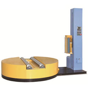 Roll Wrapping <b>Machine</b> for Paper Rolls with Rotary Support Base & 300% Pre-<b>Stretch</b> & Auto Sensing - Product Image 1