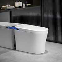 Toilette intelligente moderne de luxe à chasse d'eau par siphon, vente chaude