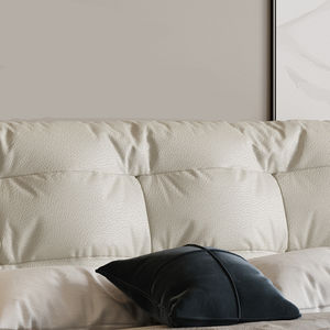 Cama <span class=keywords><strong>de</strong></span> suspensión <span class=keywords><strong>de</strong></span> cuero minimalista italiana, cama <span class=keywords><strong>de</strong></span> <span class=keywords><strong>matrimonio</strong></span> doble <span class=keywords><strong>de</strong></span> lujo, refrigeración para apartamento pequeño, <span class=keywords><strong>dormitorio</strong></span> principal <span class=keywords><strong>de</strong></span> madera - Product Image 4