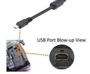 สายชาร์จถ่ายโอนภาพถ่ายสาย USB UC-E6สำหรับ <span class=keywords><strong>Nikon</strong></span> <span class=keywords><strong>COOLPIX</strong></span> DSLR - Product Image 3