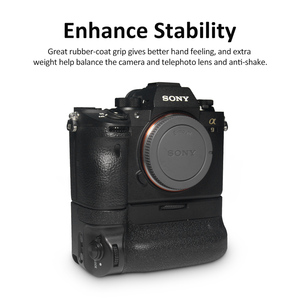 Poignée de batterie de remplacement KingMa VG-C3EM pour appareil photo hybride <span class=keywords><strong>SONY</strong></span> <span class=keywords><strong>Alpha</strong></span> A9 A7III <span class=keywords><strong>A7r</strong></span> III - Product Image 2