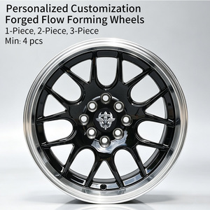 Cerchi in Lega Neri Flowtone TE37 Universali <span class=keywords><strong>8</strong></span> Fori 15x8.25 4x100/14.3 Ruote in Lega da 15 Pollici per Auto - Product Image 2
