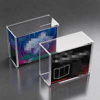 Caja acrílica de calidad premium resistente a los rayos UV para coleccionar tarjetas, caja acrílica para entrenadores de élite, OEM de fábrica