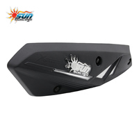 Nouveau système d'échappement en acier/acier inoxydable de performance taïwanaise avec capot de capteur SUN Racing N-MAX V2 AEROX V2 Scooter, embout noir et bleu