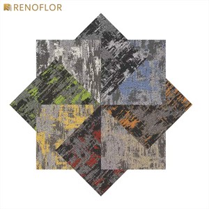 Không thấm nước siêu mềm lồng vào nhau hội trường văn phòng sàn thảm thương mại 50x50cm vuông Polypropylene Thảm gạch - Product Image 4