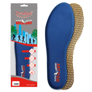 Sottopiede In Memory Foam confortevole di colore blu di qualità superiore In cotone adatto per la pratica sportiva - Product Image 3