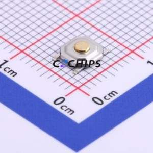 TS-1076S-A2B2 Tactile Switch SMD-4P,5.2x5.2mm Switch Single Pole Single Throw Round Button 1.8N Vertical Mount - Product Image 1