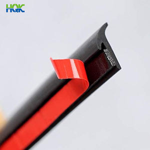 Tira de sellado de caucho EPDM en forma de T extruido con diseño de cliente para puerta de ventana de coche - Product Image 1