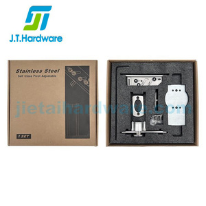 Système de pivot de porte en bois en acier inoxydable à rotation libre robuste de 500 kg, système de charnière à pivot dissimulé avec pivot supérieur réglable - Product Image 6